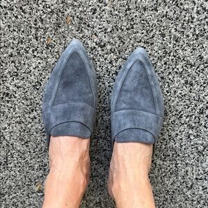 Cole Haan Women's Dark Gray Suede Mules